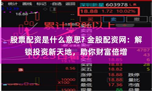 股票配资是什么意思? 金股配资网：解锁投资新天地，助你财富倍增